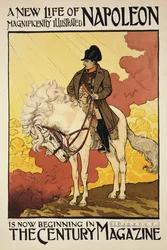 Reproductie van een poster die 